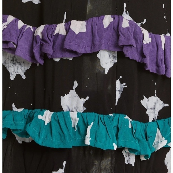 NWT BUSAYO Ropo Splatter Print Ruffle Dress - Picture 8 of 10